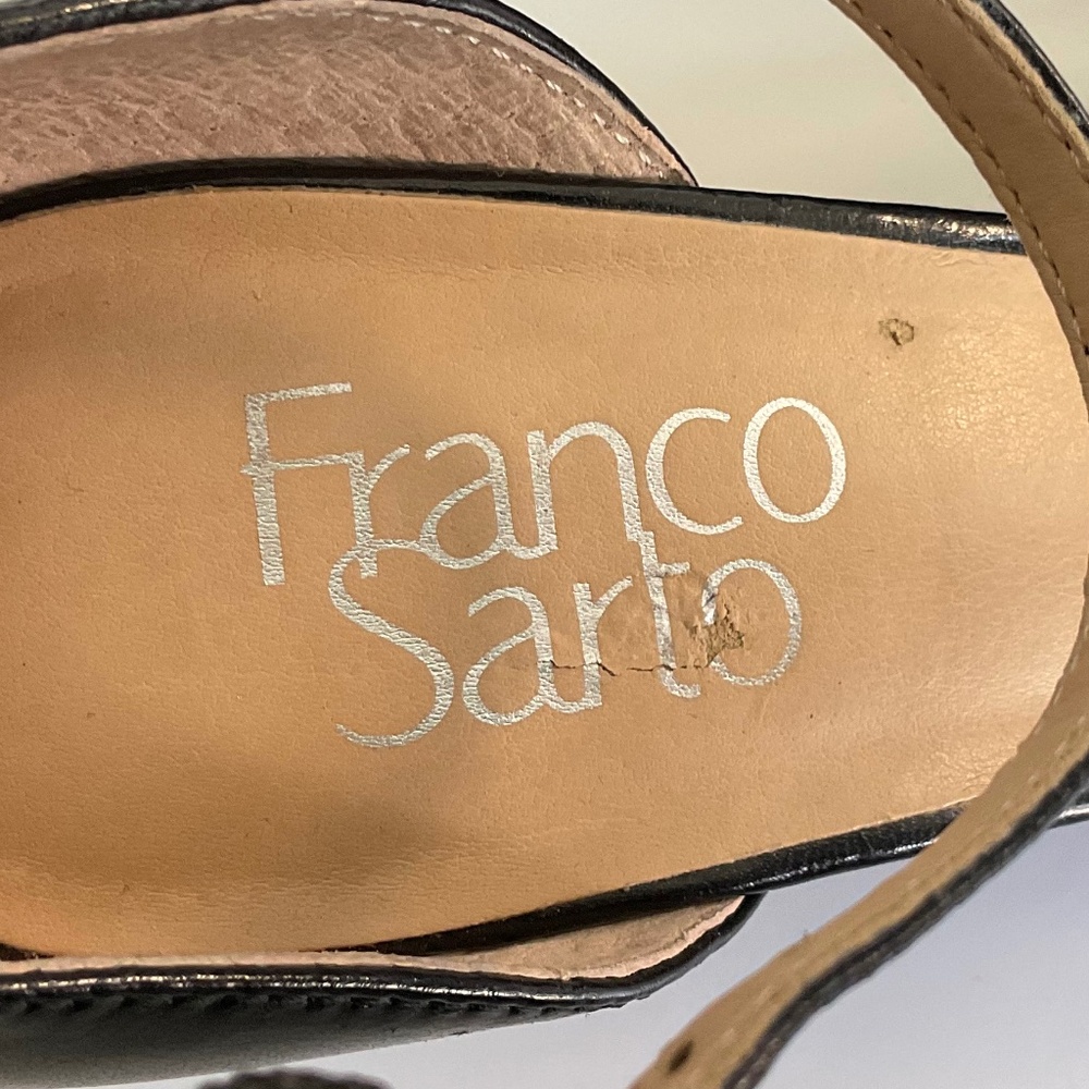FRANCO SARTO Talana Pointed Toe Kitten Heel Pumps  Black Size 7.5 - Picture 10 of 10
